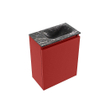 MONDIAZ TURE-DLUX Meuble de toilette 40cm Fire. EDEN lavabo Lava position droite. Sans trou de robinet. SW1103839