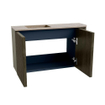 Mondiaz JOYA-DLUX 71.6cm toiletmeubel - ronding rechts kleur Shadow - Wastafel FAYE positie Links 1 kraangat kleur Arena. SW1424822