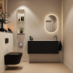 MONDIAZ TURE-DLUX Meuble toilette - 120cm - Urban - EDEN - vasque Ostra - position droite - 1 trou de robinet SW1104708