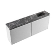 MONDIAZ TURE-DLUX Meuble de toilette 120 cm Plata. Lavabo EDEN Lava position droite. Sans trou de robinet. SW1103956