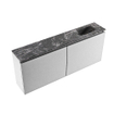 MONDIAZ TURE-DLUX Meuble toilette - 120cm - Plata - EDEN - vasque Lava - position droite - sans trou de robinet SW1103956