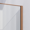 Brauer Season Douche à l'italienne - 90x200cm - verre clair avec cadre - Cuivre SW1039034