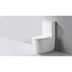QeramiQ Dely Swirl Staand Toilet - zonder spoelrand - geberit spoelsysteem - slim zitting - glans wit SW1441588