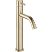 Robinet lavabo Crosswater MPRO - 36,2 cm - haut - sans bonde - laiton brossé SW454698