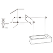 Differnz Ribble kit lave-mains - 38x18x8cm - Rectangulaire - 1 trou de robinet - robinet droit doré mat - pierre naturelle noire SW705436