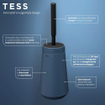 Tiger Tess Brosse WC - avec support - brosse Swoop flexible - Bleu Noir SW877662