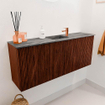 Mondiaz JOYA-DLUX 100cm meuble de salle de bains - couleur Ruby - Vasque FAYE position Milieu 1 trou de robinet couleur Sombra. SW1425679