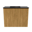 Mondiaz JOYA 50cm meuble de toilette - couleur Oak - Lavabo FAYE position Gauche 1 trou de robinet couleur Urban. SW1421179