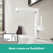 Hansgrohe Finoris Mitigeur lavabo 230 pivotant bonde pop-up blanc mat SW651076