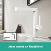 Hansgrohe finoris robinet de lavabo 230 pivotant pop up plug blanc mat SW651076