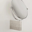 Marble Vanity Mirror, wall-mounted | H 26,5 cm, B 21 cm, T 2 cm Marmor Kosmetikspiegel mit Wandhalterung SW1116667
