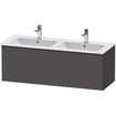 Duravit D-neo Meuble sous vasque 128x46.2x44cm 2 tiroirs Graphite mat SW640751