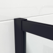 Saniclass Bellini Inloopdouche - 120x200cm - windows frame buitenzijde - anti kalk - mat zwart SW238198