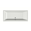 Xenz Kristal Ligbad - 180x80x48 - afvoer Midden - acryl - wit mat SW378263