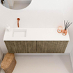 Mondiaz JOYA 100cm toiletmeubel - kleur Dusk - Wastafel FAYE positie Links Zonder kraangat kleur Talc. SW1421580