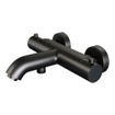 Brauer Black Edition Badkraan - douchegarnituur - handdouche rond 3 standen - gladde knop - mat zwart SW716144