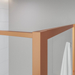 Saniclass Colorem Douche à l'italienne 100x200cm verre 8mm Nano avec cadre Cuivre brossé SW736596