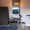 Mondiaz ALAN-DLUX Ensemble de meuble - 100cm - meuble Dark grey mat - 1 tiroir - Lavabo Cloud Lava suspendu - vasque Droite - 0 trous de robinet SW808056