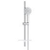 GROHE Precision Feel Ensemble de douche - robinet de douche thermostatique - 28.3cm - ensemble de barre de douche Vitalio Joy - 60cm - douchette ronde - 3 types de jets - chrome SW1565488