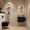MONDIAZ TURE-DLUX Meuble toilette - 60cm - Urban - EDEN - vasque Glace - position droite - 1 trou de robinet SW1103137