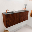 Mondiaz JOYA-DLUX 100cm meuble de salle de bains - couleur Ruby - Vasque FAYE position Gauche 1 trou de robinet couleur Sombra. SW1425686