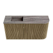 Mondiaz JOYA-DLUX Meuble de salle de bains 81.6cm - arrondi droite couleur Dusk - Vasque FAYE position Gauche 1 trou de robinet couleur Oza SW1426002