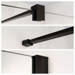 Fortifura Galeria Cabine de douche - 70x100x200 - Profil verre de sécurité - anti calcaire - noir mat SW1446136