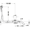 Duravit Quadroval vidage de baignoire et ensemble de trop-plein avec bonde chromé 0313535