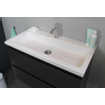Basic Bella Meuble avec lavabo acrylique 80x55x46cm 1 trou de robinet Anthracite mat SW398080