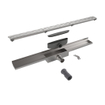 Easy Drain Compact Wall caniveau simple plaque avec évacuation latérale 6x70cm 30mm inox 2301190