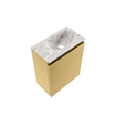 MONDIAZ TURE-DLUX Meuble toilette - 40cm - Oro - EDEN - vasque Glace - position droite - 1 trou de robinet SW1103388