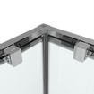 Marenza Casus Cabine de douche - 80x80x200cm - entrée d'angle - verre clair - profilé - chrome SW773916