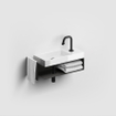 Clou Mini Wash Me fontein 45x19cm kraangat rechts Keramiek Wit SW9288