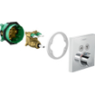 Hansgrohe Set de finition pour mitigeur thermostatique ShowerSelect E encastré avec inverseur 2 voies chromé 0452221