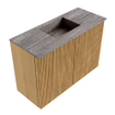 Mondiaz JOYA-DLUX 60cm toiletmeubel - kleur Oak - Wastafel FAYE positie Midden Zonder kraangat kleur Oza. SW1424083