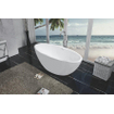 Wiesbaden Oval vrijstaand ligbad 170 x 78 cm acryl mat wit met waste mat wit SW295949