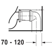 Duravit Starck 1 cuvette WC au sol combinée à chasse profonde universelle sans réservoir blanc 0295910