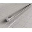 Wiesbaden Slim paroi de douche à l'italienne 110x200cm verre nano 8mm partiellement verre fumé mat acier brossé SW443813