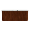 Mondiaz JOYA-DLUX 103.2cm toiletmeubel - ronding links en rechts kleur Ruby - Wastafel FAYE positie Midden Zonder kraangat kleur Opalo. SW1423785