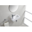 Wiesbaden Rhea mini lave-mains gauche 36,5 x 18 x 9 cm céramique mat blanc DESTOCKAGE OUT13135