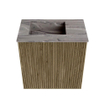 Mondiaz JOYA-DLUX Meuble de salle de bains 40cm - couleur Dusk - Lavabo FAYE position Gauche Sans trou de robinet couleur Sombra. SW1426117