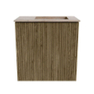 Mondiaz JOYA-DLUX 40cm toiletmeubel - kleur Dusk - Wastafel FAYE positie Rechts Zonder kraangat kleur Saba. SW1426035
