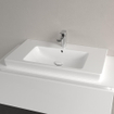 Villeroy et Boch Subway 2.0 Lavabo pour meuble meulé 80x47cm avec trou pour robinetterie avec trop plein ceramic+ blanc 1025017