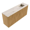 Mondiaz JOYA-DLUX 90cm meuble de toilette - couleur Oak - Vasque FAYE position Droite 1 trou de robinet couleur Nata. SW1424011