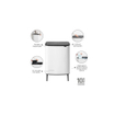 Brabantia Bo Touch Bin Hi Afvalemmer - 2x30 liter - 2 kunststof binnenemmers - wit SW1117305