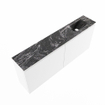 MONDIAZ TURE-DLUX meuble WC 120 cm Talc. EDEN lavabo Lava position droite. Avec 1 trou de robinet. SW1103650