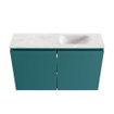 MONDIAZ TURE-DLUX Meuble toilette - 80cm - Smag - EDEN - vasque Ostra - position droite - 1 trou de robinet SW1105113