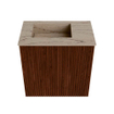 Mondiaz JOYA-DLUX 40cm toiletmeubel - kleur Ruby - Wastafel FAYE positie Links 1 kraangat kleur Arena. SW1425243