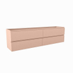 Mondiaz HAY wastafelonderkast - 180x40x50cm - 4 lades - uitsparing midden - softclose - Rosee SW1016178