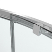 Saniclass Kay Cabine de douche 80x80x185cm quart de rond profil chromé et vitre transparente SW1207